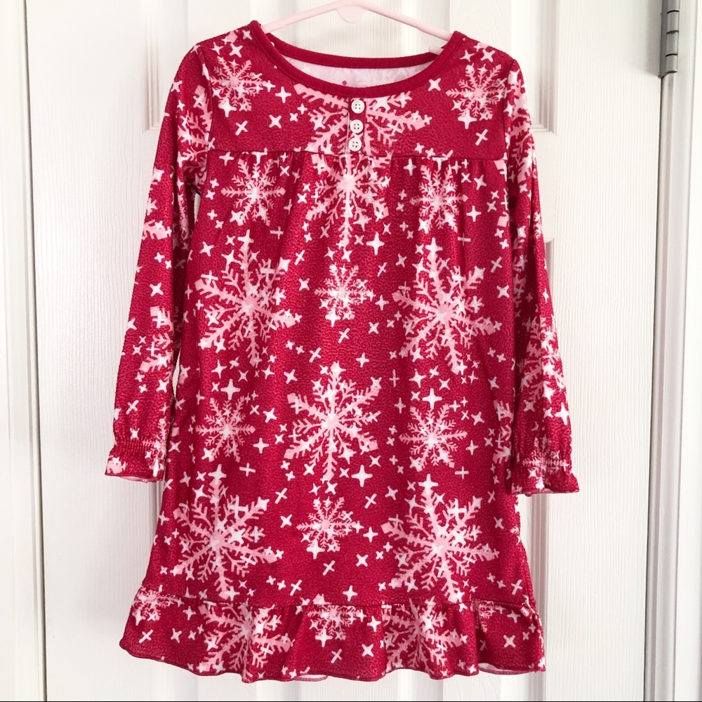 Circo Snowflake Nightgown Pajamas XS 4/5